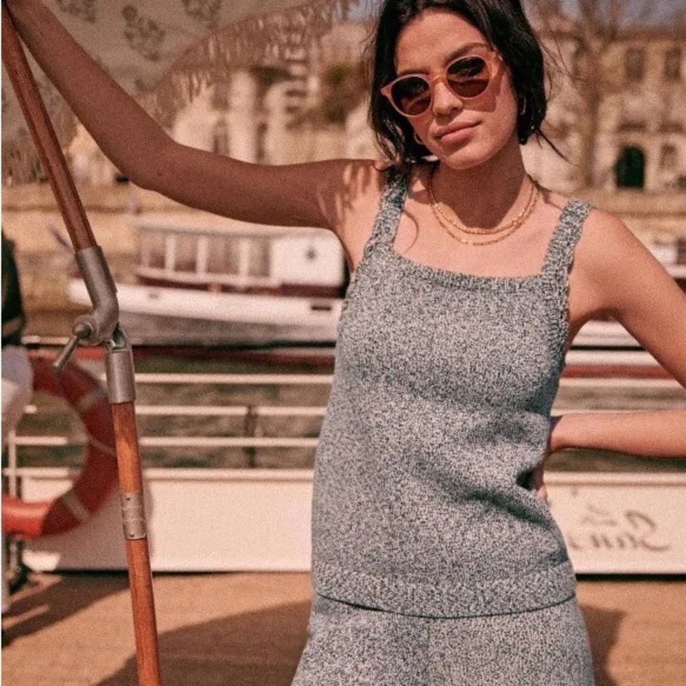Sezane Linda knitted tank top size XS